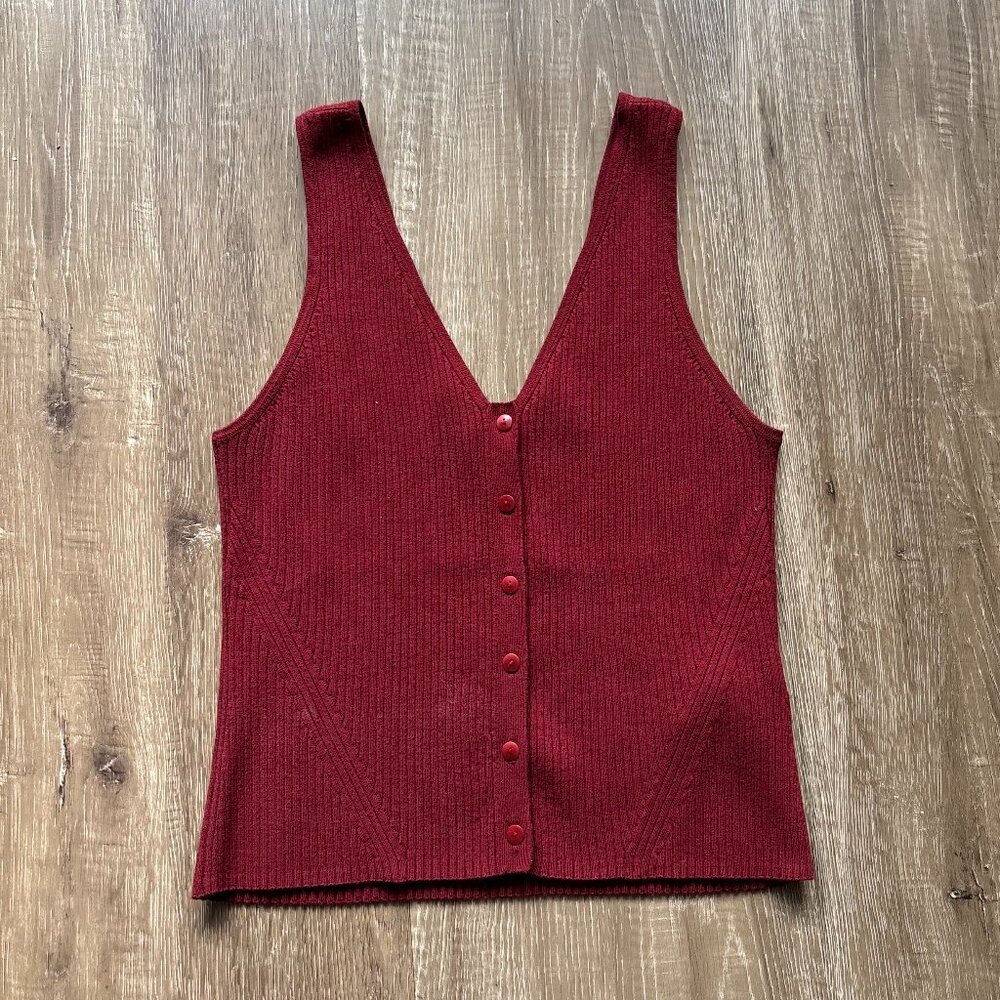 Madewell Ribbed V-neck Vest